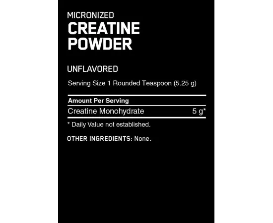 Optimum Nutrition Micronized Creatine Powder, Unflavored, 10.6 oz (300g)