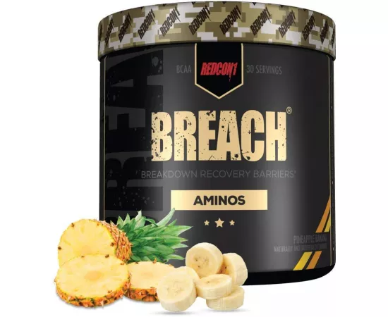 Redcon1 - Breach Aminos Powder Pineapple Banana Lemonade 12.16 Oz 30 Servings