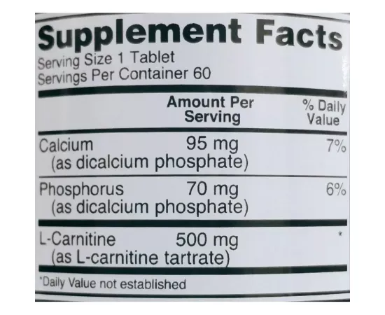 Optimum Nutrition, L-Carnitine, 500 mg, 60 Tablets