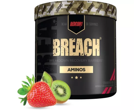 Redcon1 - Breach Aminos Powder Strawberry Kiwi Lemonade 12.16 Oz 30 Servings
