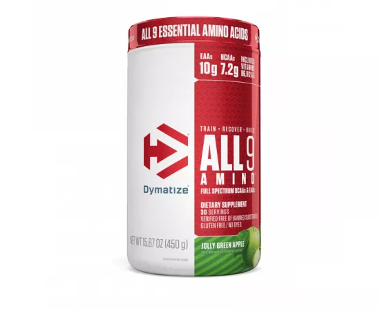Dymatize All9 Amino, 7.2g of BCAAs, Green Apple, 30 Servings