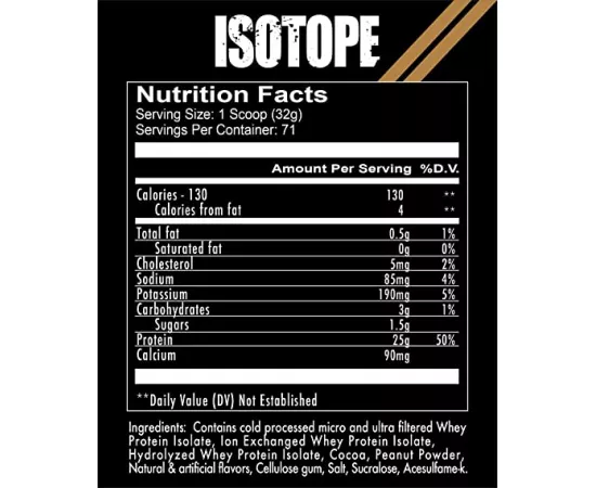 Redcon1 Isotope 100% Whey Isolate Protein Chocolate 5 lbs (2.27 kg)