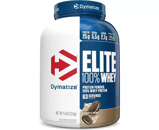 Dymatize Elite Whey 100% Protein Cookie & Cream 5 lbs (2.3 kg)