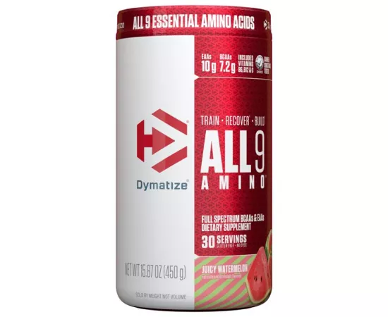 Dymatize All9 Amino, 7.2g of BCAAs, Watermelon, 30 Servings