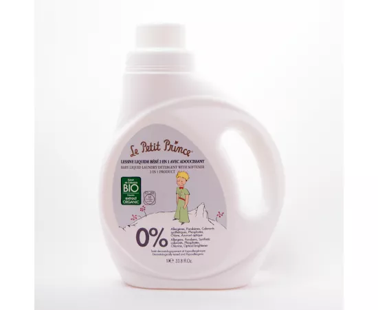 Le Petit Prince Organic Baby Liquid Laundry Detergent With Softener 2 in 1 (1 L)