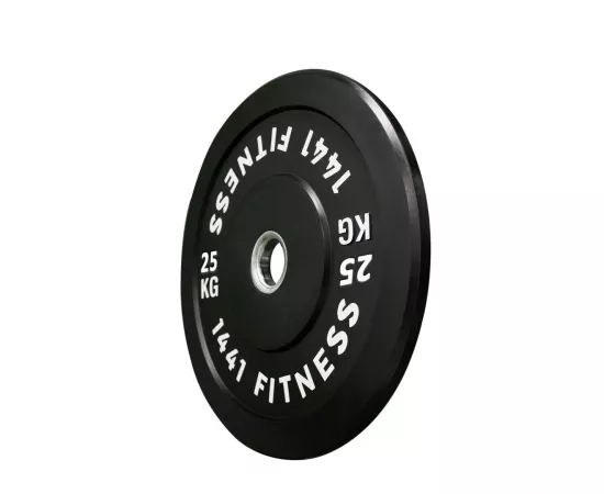 1441 Fitness Olympic Bumper plates for Strength Training - Black (25 Kg)
