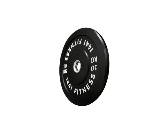 1441 Fitness Olympic Bumper plates for Strength Training - Black (10 Kg)