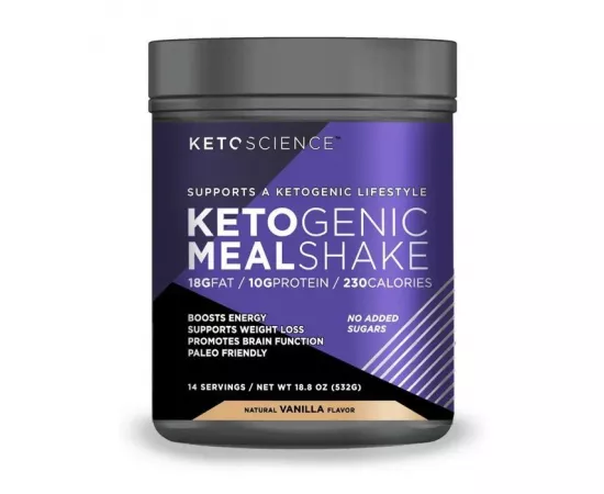 Ketoscience Ketogenic Meal Shake Natural Vanilla 14 Servings 532 g