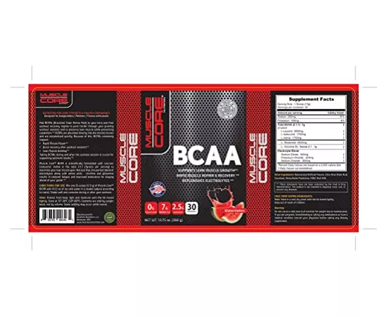Muscle Core Nutrition BCAA's Watermelon 390g