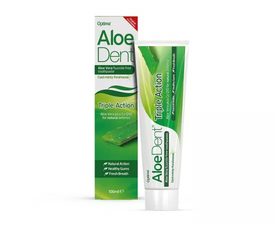 Optima Health AloeDent Triple Action Toothpaste 100 ml
