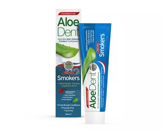 Optima Health AloeDent Anti-Staining Smokers Toothpaste 100 ml
