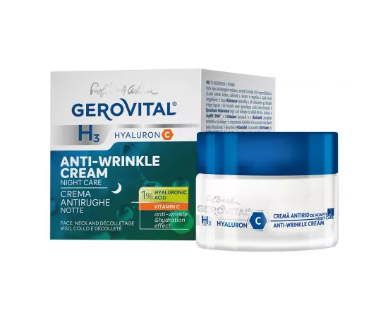 Gerovital H3 Hyaluron C Anti-Wrinkle Cream Night Care 50 ml