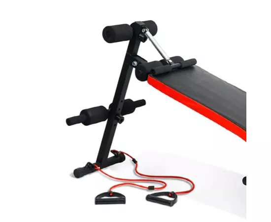 1441 Fitness Adjustable Curved Sit Up Ab Bench with Leg Support