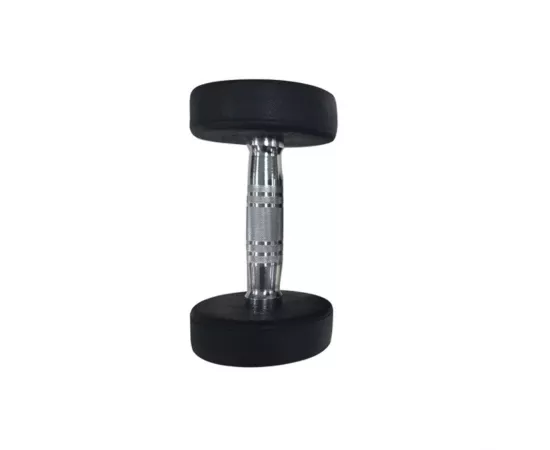 1441 Fitness Premium Rubber Round Dumbbells - Blue (Sold as Pair) 2.5 Kg