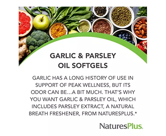 NaturesPlus Garlic and Parsley Oil Softgels 180's