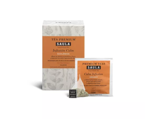 Saula Calm Infusion Organic Tea Box of 20 Tea Bags