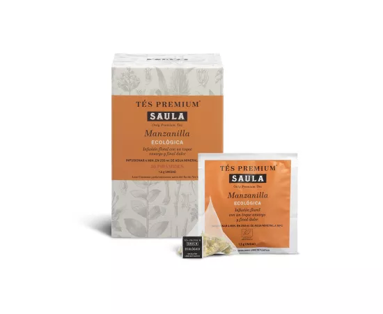 Saula Chamomile Tea Organic Box of 20 Tea Bags