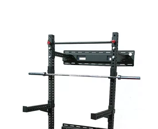 1441 Fitness Heavy Duty Wall Mounted Foldable Squat Rack