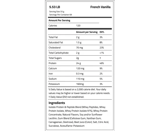 Muscletech Nitro Tech Whey Gold French Vanilla 5 lb (2.27 kg)