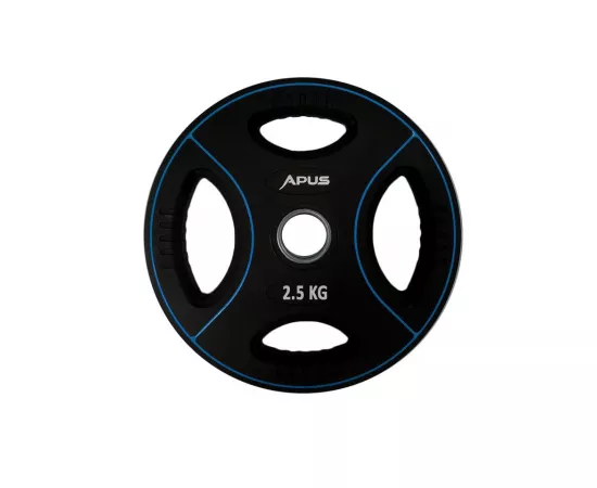 Apus Premium Olympic Rubber Weight Plates - 2.5 Kg