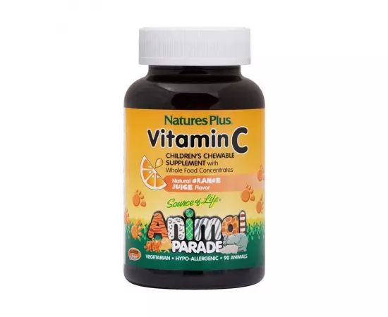 Natures Plus Animal Parade Vitamin C Chewable Tablets 90's