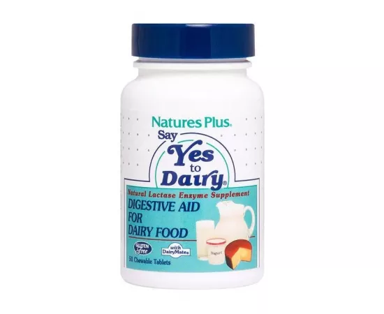 Natures Plus Say Yes To Dairy Natural Lactase Enzyme Chewable Tablets 50's