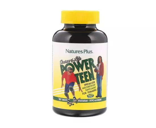 Natures Plus Source Of Life Power Teen Multivitamin & Mineral Tablets 90's