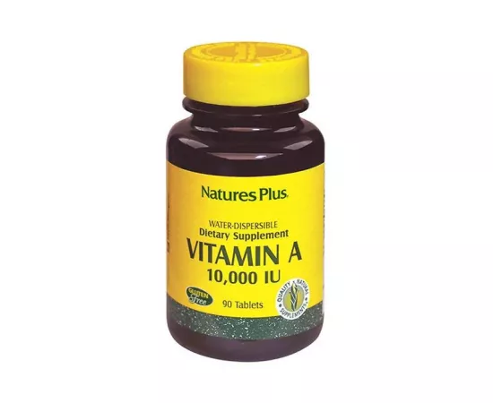 Natures Plus Vitamin A 10,000 IU Water Dispersible Tablets 90's