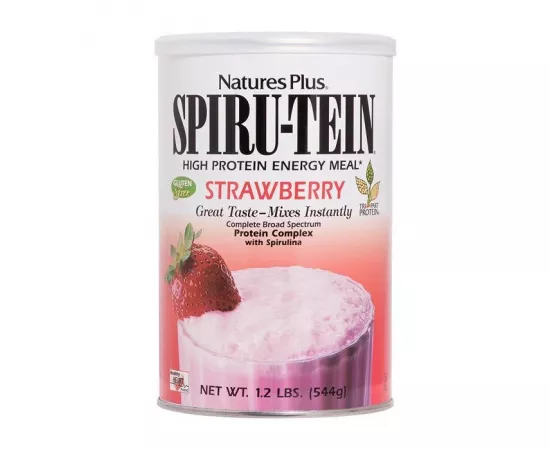 Natures Plus Spiru-Tein Strawberry 1.2 lb (544g) Can