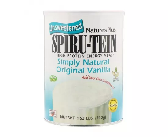 Natures Plus Spiru-Tein Simply Natural 1.63 LBS (740g) Can