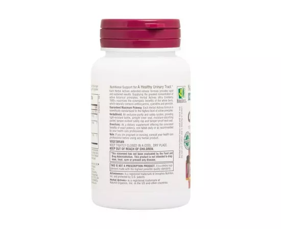 Natures Plus Herbal Actives Ultra Cranberry 1500 Extended Release Tablets 30's