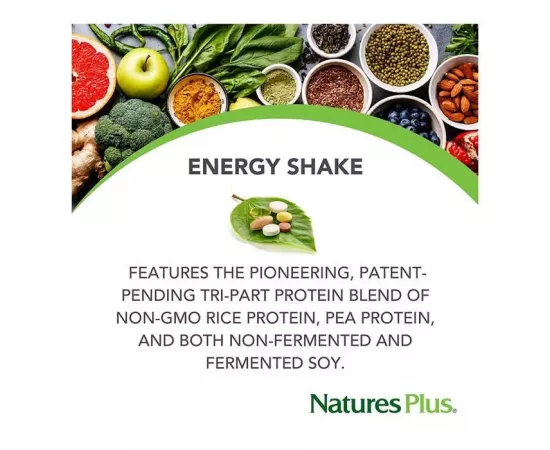 Natures Plus Energy Shake Protein No sugar 1.7 lb (770g) Cans