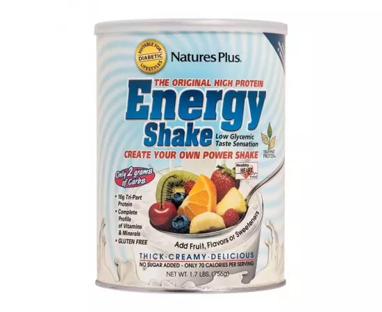 Natures Plus Energy Shake Protein No sugar 1.7 lb (770g) Cans