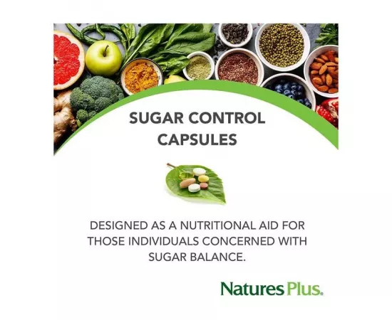 Natures Plus Sugar Control Sugar Cravings Formula Capsules 60's