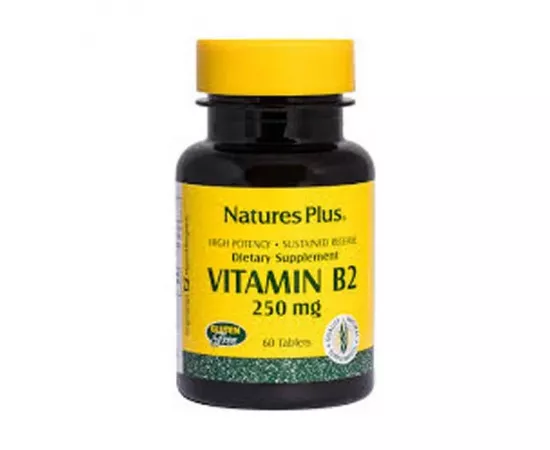 Natures Plus Vitamin B2 250mg Sustained Release 60's