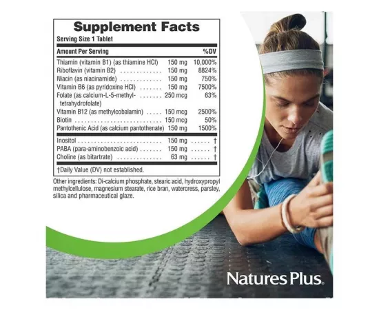 Natures Plus Mega B 150mg Sustained Release 60's