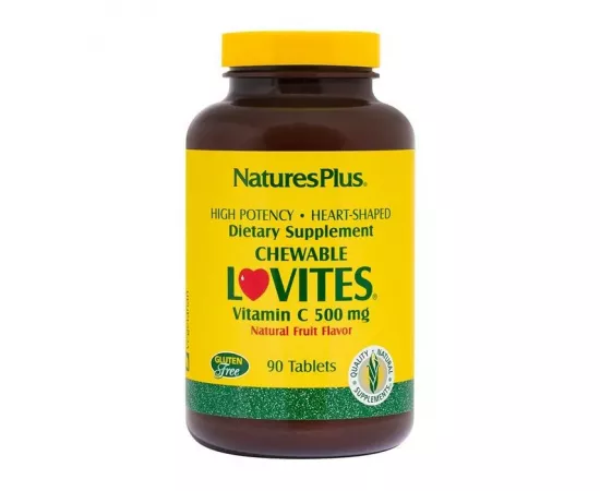 Natures Plus Lovites Chewable Vitamin C 500 mg 90s