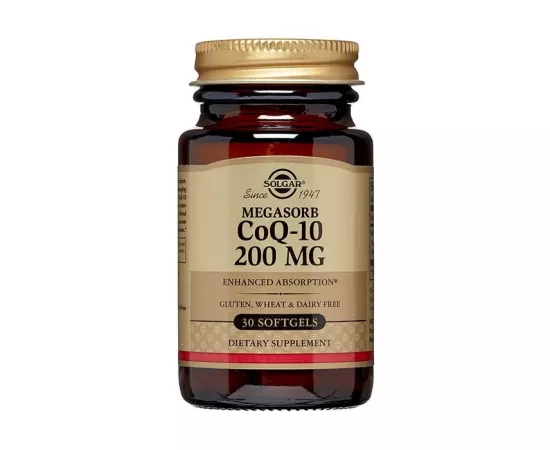 أقراص CoQ 10 الهلامية بتركيز 200 مللي جرام من سولجار 30