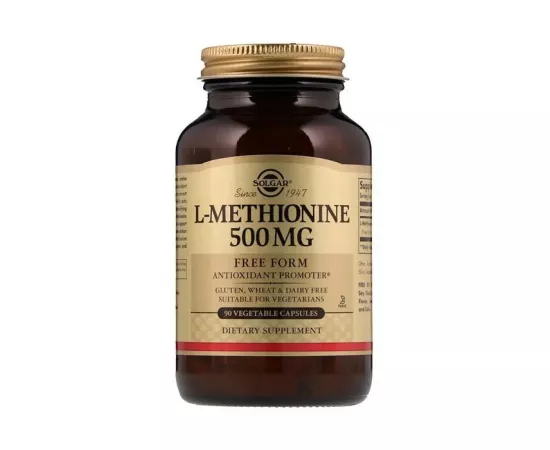 Solgar L-Methionine 500 mg Vegetable Capsules 90's
