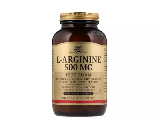 Solgar L-Arginine 500 mg Vegetable Capsule 250's