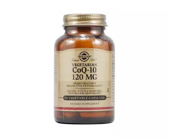  أقراص CoQ 10 الهلامية بتركيز 120 مللي جرام من سولجار 60