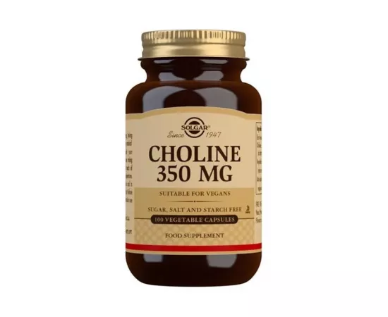 Solgar Choline 350 mg Vegetable Capsules 100's