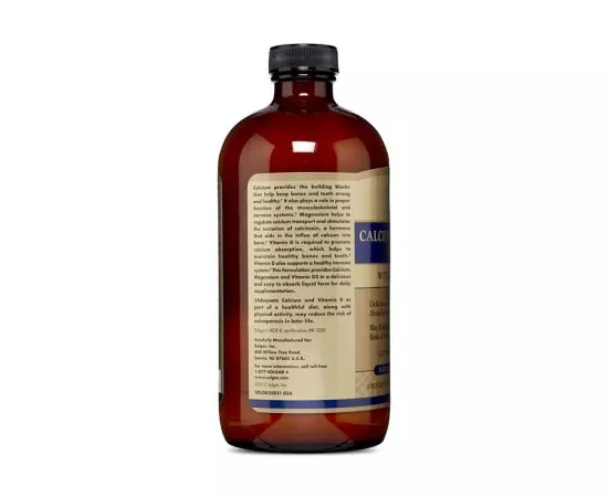 Solgar Liquid Calcium Magnesium Vitamin D3 Blueberry 16 oz (473 ml)