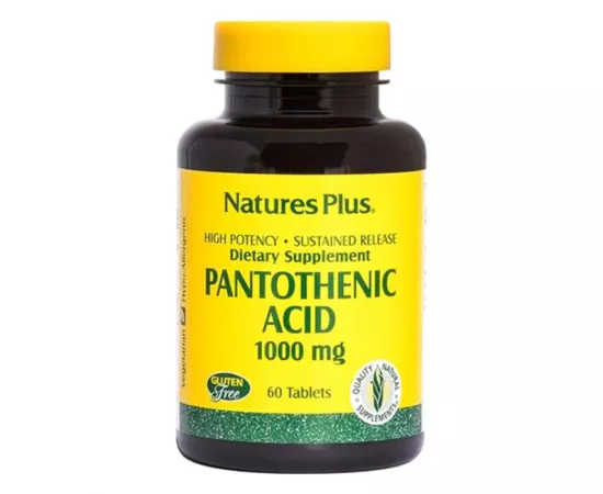 Natures Plus Pantothenic Acid 1000 mg Sustained Released 60's