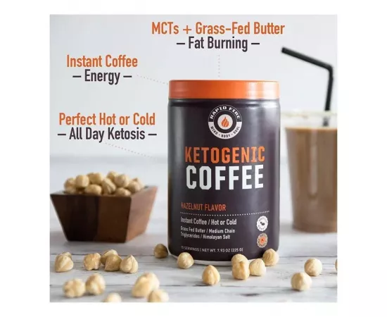 Rapidfire Ketogenic Coffee Hazelnut 15 Servings 225g