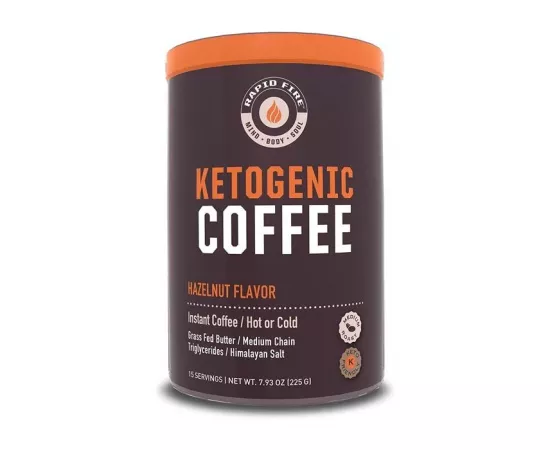 Rapidfire Ketogenic Coffee Hazelnut 15 Servings 225g