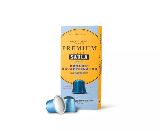 Premium Organic Decaffinated Coffee Capsules x10. Nespresso® Compatible