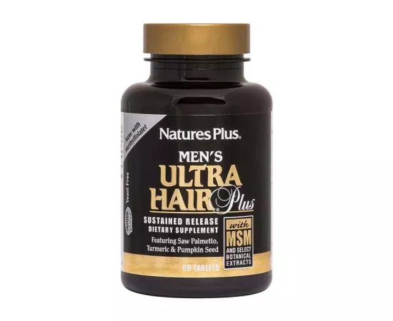 Natures Plus Ultra Hair Plus Sustained Release Mens Tablet 60's