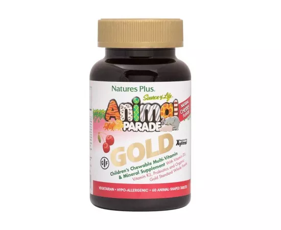 Natures Plus Animal Parade Gold Multi Chewables Cherry 60's