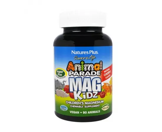 Natures Plus Animal Parade Magnesium Kidz Chewable Cherry 90's